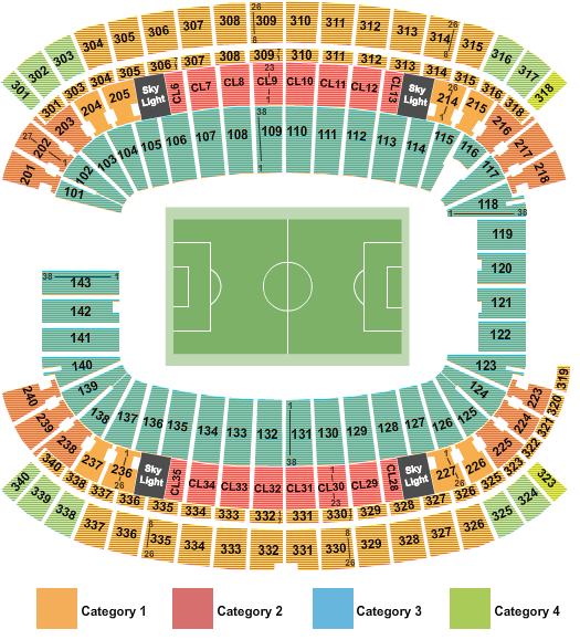 Gillette Stadium World Cup Seating Chart